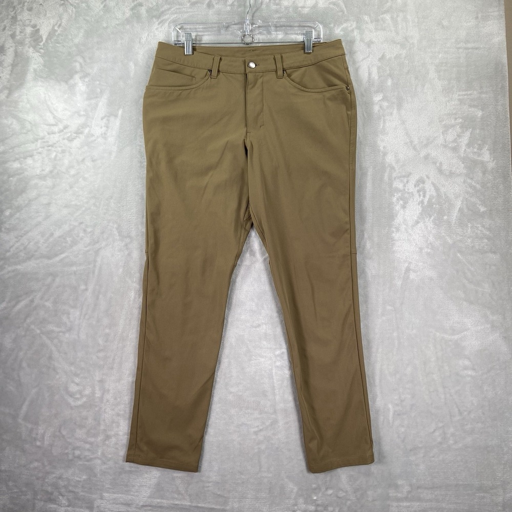 Lululemon Pants Mens 33x29 ABC Slim Fit Chino Performance Stretch Modern Brown